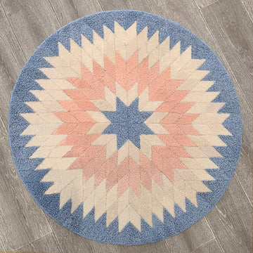 Round Sheepskin Carpet 3.2ft